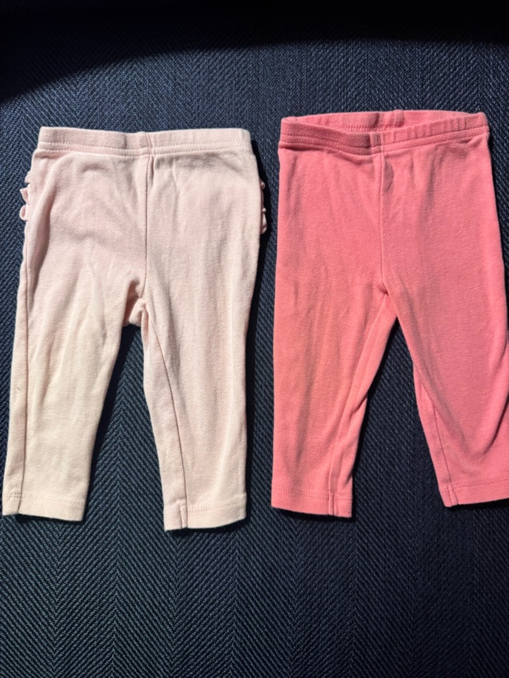 3-6 Month Carter’s Baby Girls' Soft Knit Leggings - Blush Pink & Coral Duo